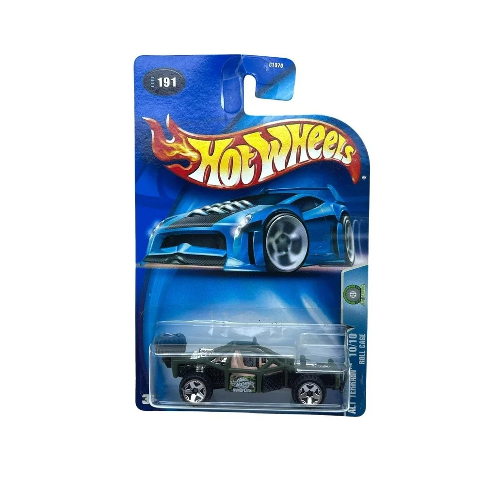 Hot Wheels ALT Terrain Roll Cage 4x4 Car Green Diecast 1/64 Scale 2003 #191